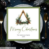 Serviette En Papier Minimalist Bohemian Botanical Holiday Napkins