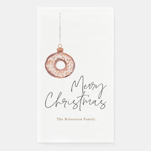 Serviette En Papier Minimalist Christmas Donut Ornament (Devant)