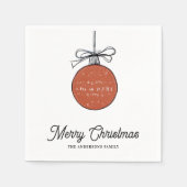 Serviette En Papier Minimalist Christmas Ornament Illustration (Devant)