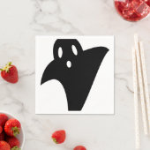 Serviette En Papier Minimalist cute ghost  (En situation)