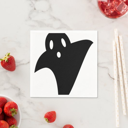 Serviette En Papier Minimalist cute ghost  (En situation)