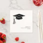Serviette En Papier Minimalist Graduation Cap Grad Party (En situation)