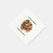 Serviette En Papier Minimalist Little Turkey Baby Shower (Coin)
