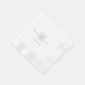 Serviette En Papier Minimalist Modern Chinese Double Happiness Wedding (Coin)