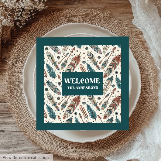 Serviette En Papier Minimalist Tribal Napkins Personalized Ethnic Art