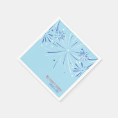 Serviette en papier minimaliste bleu ciel (Coin)