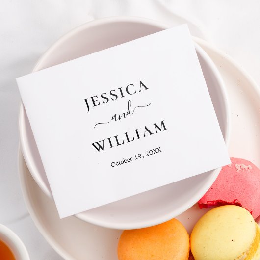 Serviette En Papier Minimaliste Et Chic