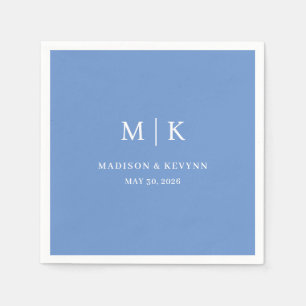 Serviette En Papier Minimaliste et Chic   Serviettes de mariage
