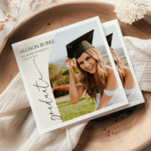 Serviette En Papier Minimaliste Minimal Photo Arche Graduation