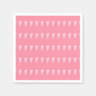 Serviette En Papier Minimaliste moderne Cute Minuscule Coeurs roses Pe