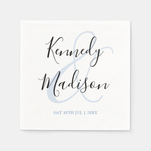 Serviette En Papier ✨ minimaliste moderne 💍 Mariage simple élégant