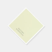 Serviette En Papier Minimaliste Moderne Simple (Coin)