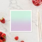 Serviette En Papier Mint Esthétique Pastel Et Ombre Gradient Lilac (En situation)