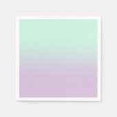 Serviette En Papier Mint Esthétique Pastel Et Ombre Gradient Lilac (Devant)