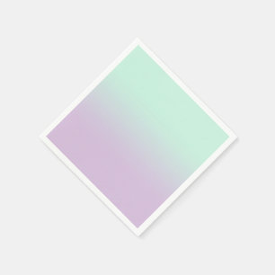 Serviette En Papier Mint Esthétique Pastel Et Ombre Gradient Lilac