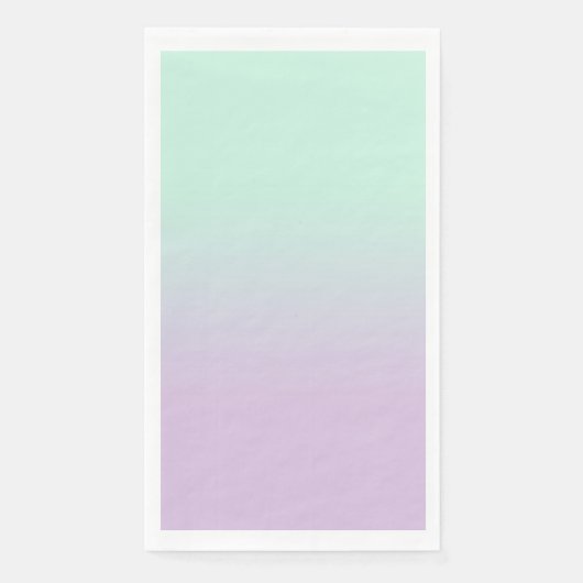Serviette En Papier Mint Esthétique Pastel Et Ombre Gradient Lilac (Devant)