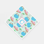 Serviette En Papier Mint Julep Bermuda Sac Preppy Initail Derby (Coin)
