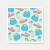 Serviette En Papier Mint Julep Bermuda Sac Sandales Preppy Derby (Devant)