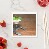 Serviette En Papier Mint Julep Cocktail napkin (En situation)