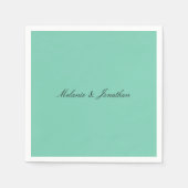 Serviette En Papier Mint Pastel (Devant)