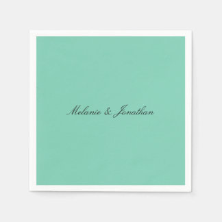 Serviette En Papier Mint Pastel