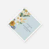 Serviette En Papier Mint vert jardin Fleurs sauvages Printemps mariage (Coin)