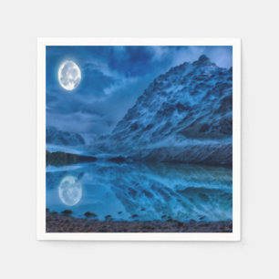 Serviette En Papier Minuit lunaire mystique
