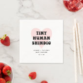 Serviette En Papier Minuscule Baby shower moderne Humain Shindig (En situation)