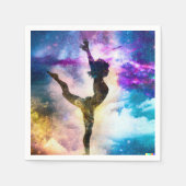 Serviette En Papier Minuscule danseur Ballerina Anniversaire (Devant)