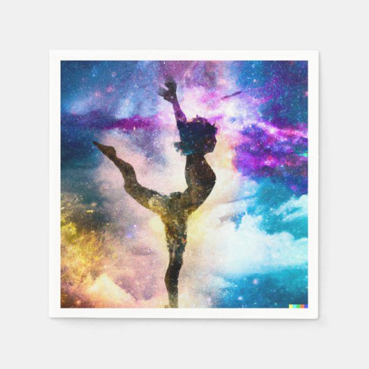 Serviette En Papier Minuscule danseur Ballerina Anniversaire (Devant)