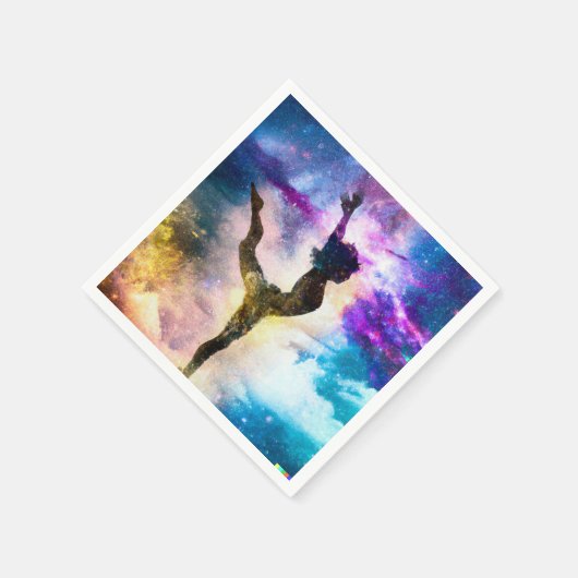 Serviette En Papier Minuscule danseur Ballerina Anniversaire (Coin)