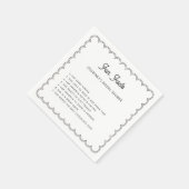 Serviette En Papier Minuscule fraisage de la bordure faits serviettes (Coin)