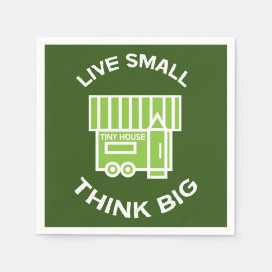 Serviette En Papier Minuscule Maison - Minuscules Maisons - Minuscule  (Devant)