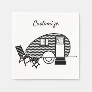 Serviette En Papier Minuscule remorque Teardrop Thunder_Cove