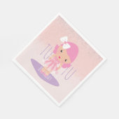 Serviette En Papier Minuscule Tutu fille's Birthday Cartoon Parties sc (Coin)