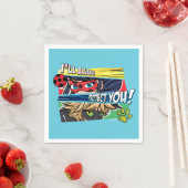 Serviette En Papier Miraculous Ladybug & Cat Noir toujours vous protég (En situation)