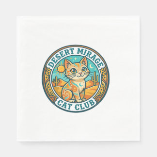 Serviette En Papier Mirage du désert Chat Idée cadeau pour maman de ch