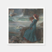 Serviette En Papier Miranda (par John William Waterhouse) (Devant)