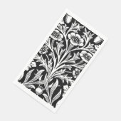 Serviette En Papier Miroirs's Acorns et chêne Feuille noir et blanc (Coin)