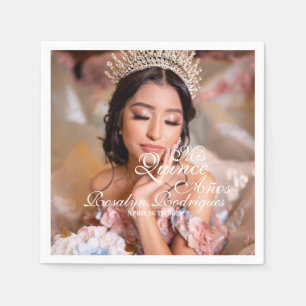 Serviette En Papier Mis Quince Anos Quinceanera photo 15e anniversaire