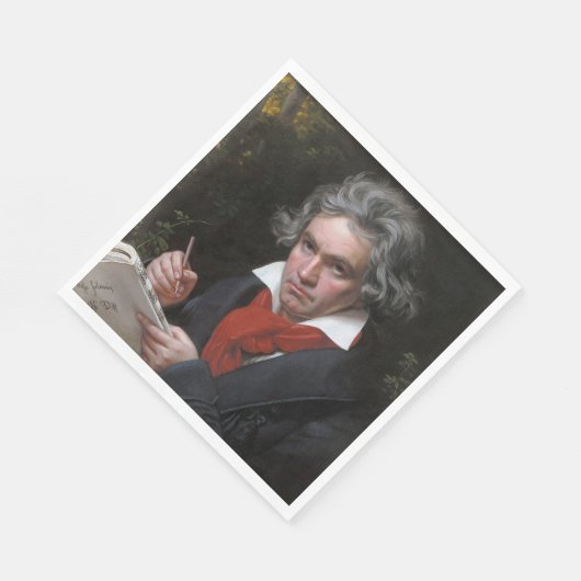 Serviette En Papier Missa Solemnis : Ludwig Beethoven Musique classiqu (Coin)