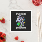 Serviette En Papier Mission spatiale astronaute Attraper une étoile (En situation)