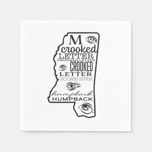 SERVIETTE EN PAPIER MISSISSIPPI (Devant)