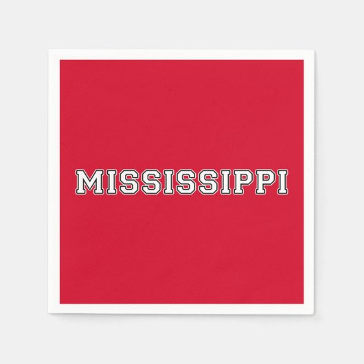 Serviette En Papier Mississippi (Devant)