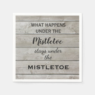 Serviette En Papier Mistletoe Holiday