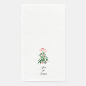 Serviette En Papier Mistletoe personnalisée Noël II (Devant)