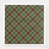 Serviette En Papier Mistletoe & Plaid Holly (Devant)