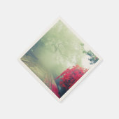 Serviette En Papier Misty Railroad Trails Pittoresque Photo Mariage (Coin)