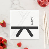 Serviette En Papier Miyagi Do Karate Black Belt Karate (En situation)