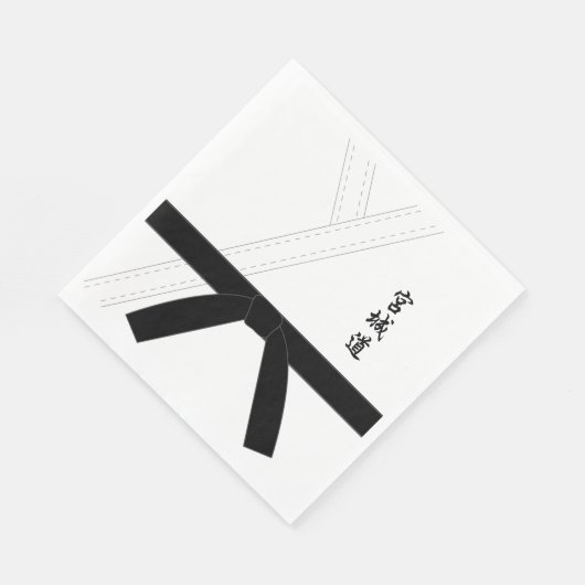 Serviette En Papier Miyagi Do Karate Black Belt Karate (Coin)